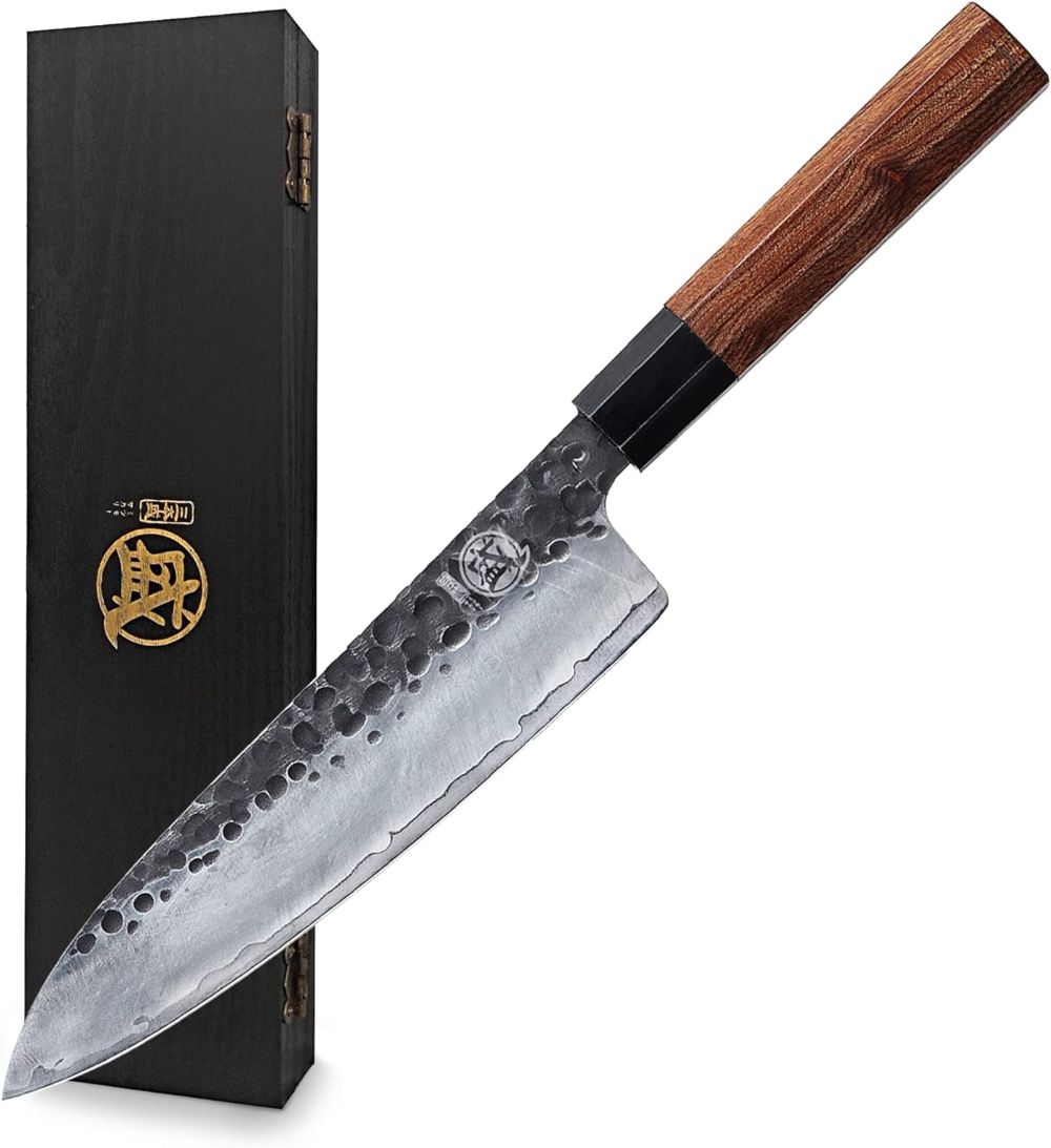mitsumoto sakari japanese chef knife - 3-layer laminated steel