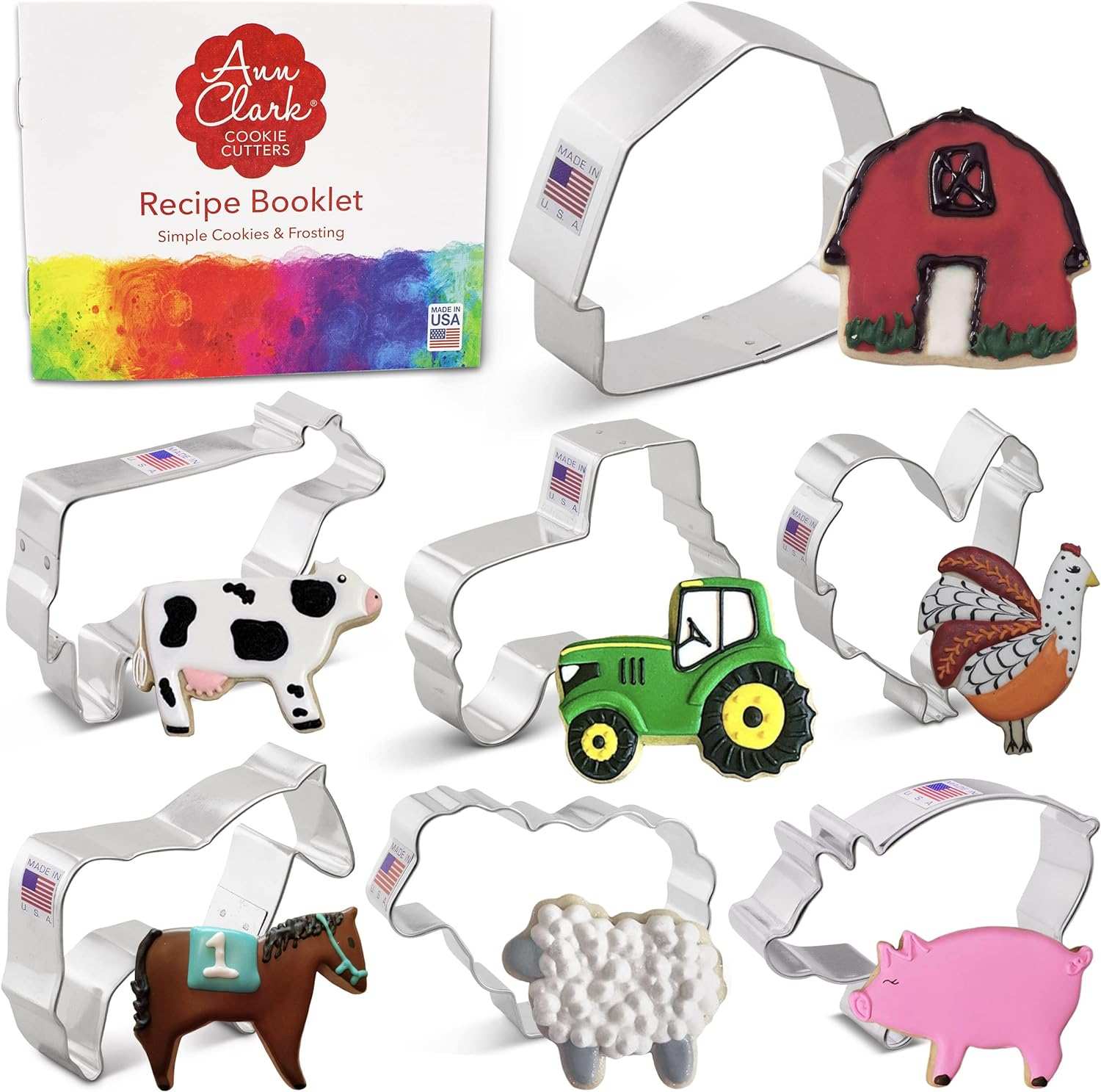 Ann Clark Cookie Cutters Farm Animal 7Pcs Set