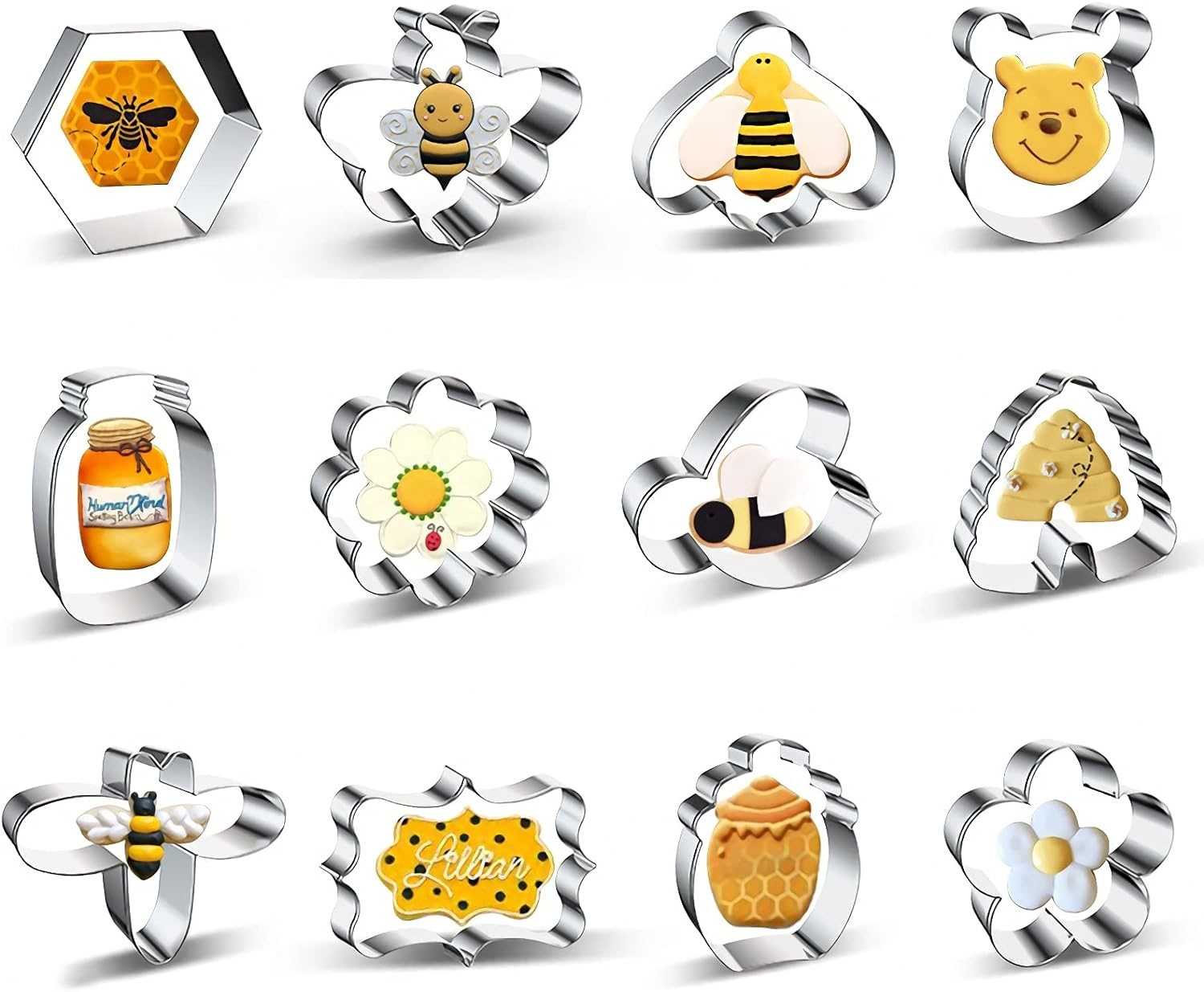 Azflyife Bee Cookie Cutters