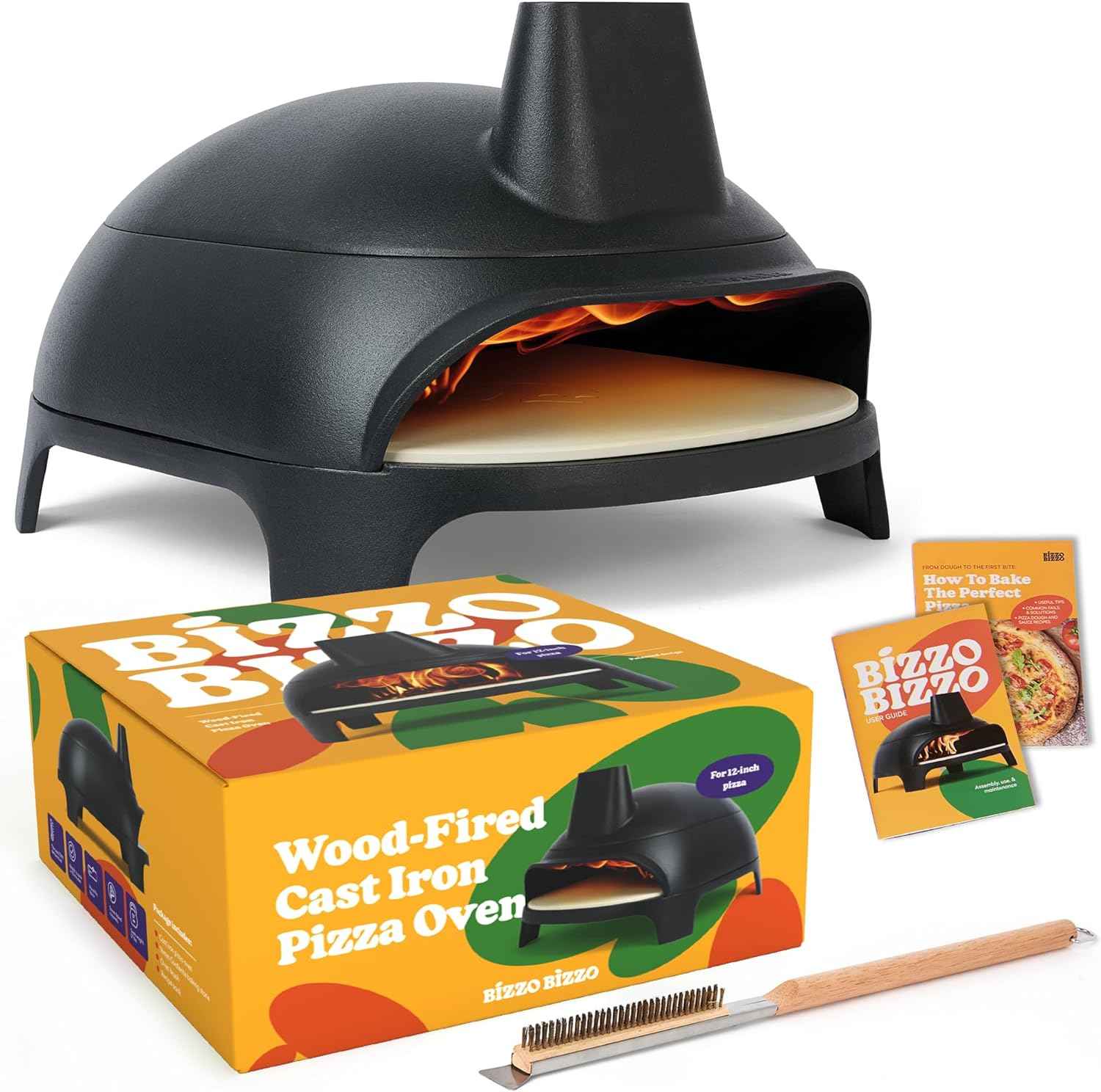 BIZZO BIZZO Cast Iron Wood Fire Pizza Oven
