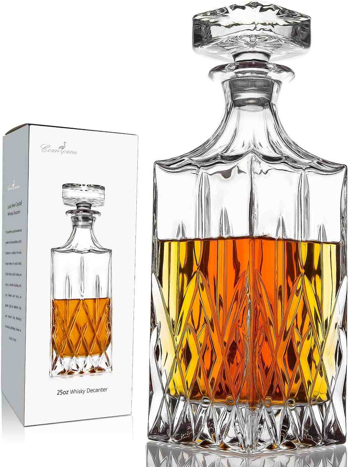 Comfome Lead-Free Crystal Decanter