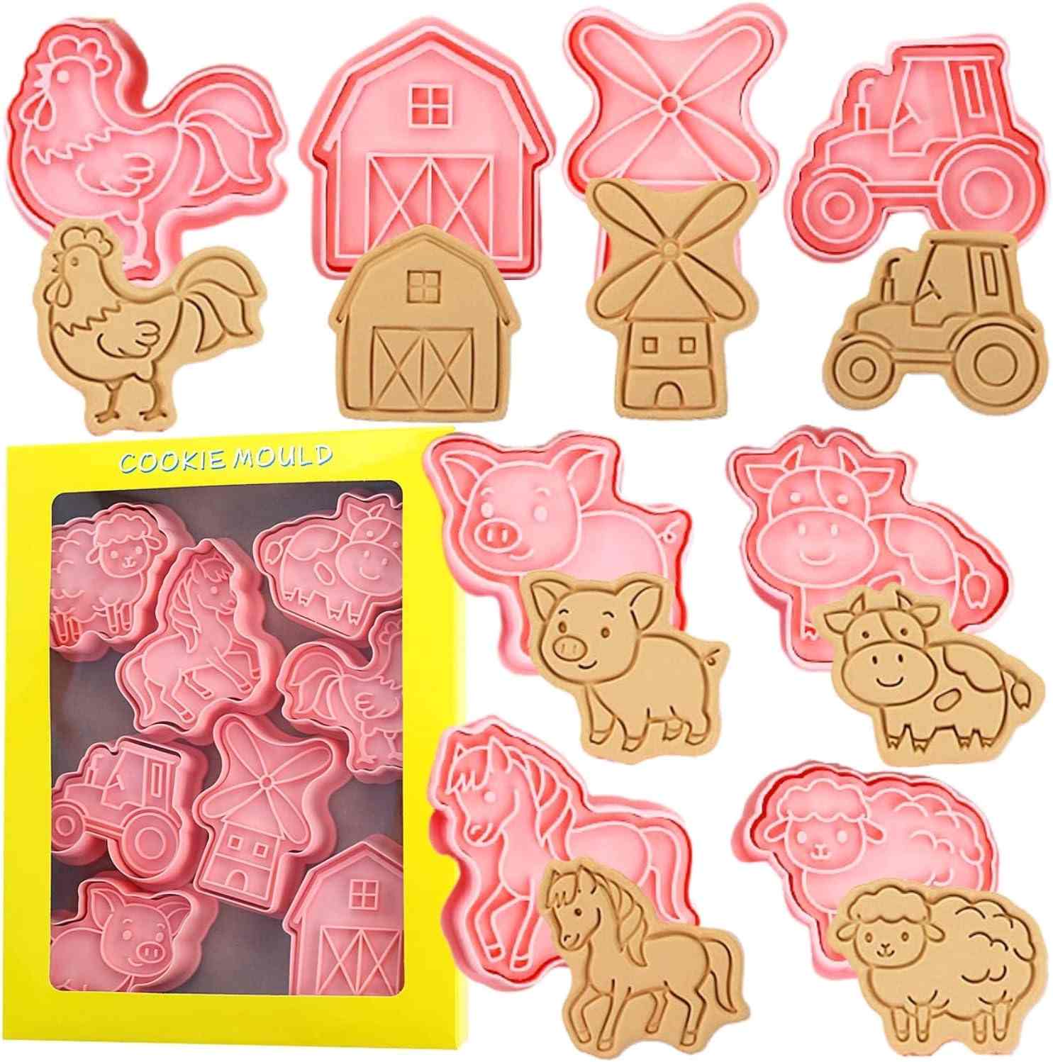 Crethinkaty Farm Animal Cookie Cutter Set
