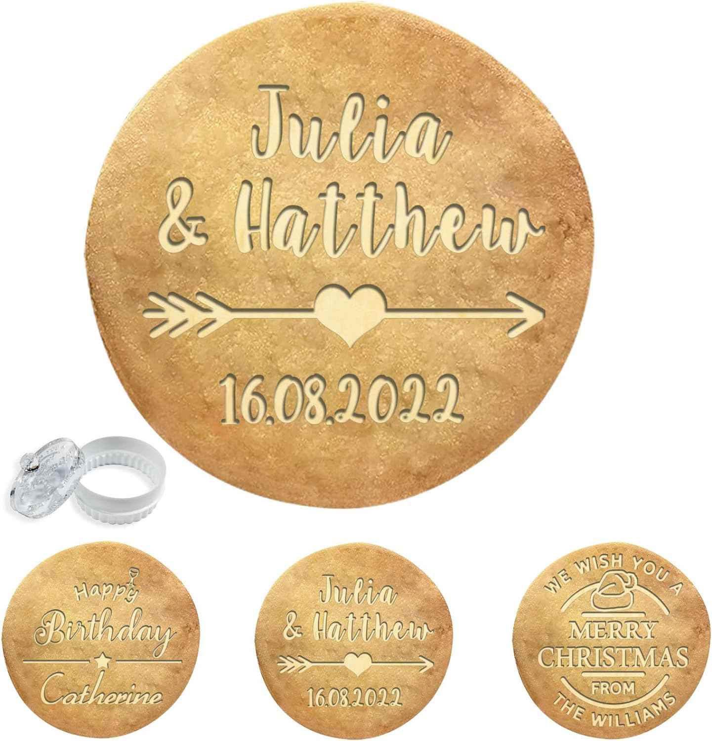 Custom Personalized Cookie Stamp for Wedding
