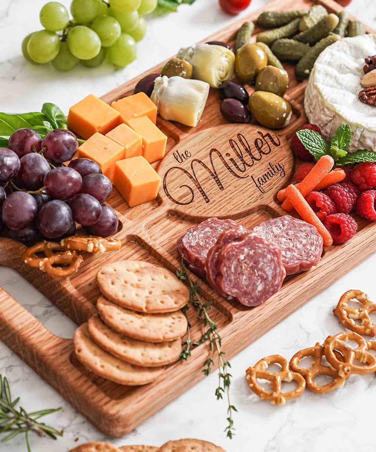 Drapela Works Personalized Charcuterie Board