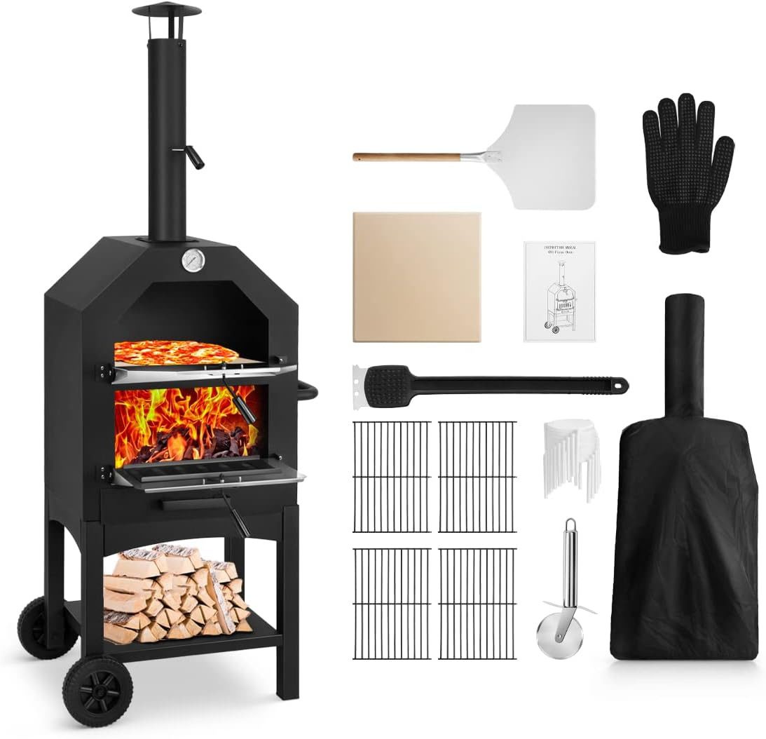EDOSTORY Wood Fired Pizza Oven