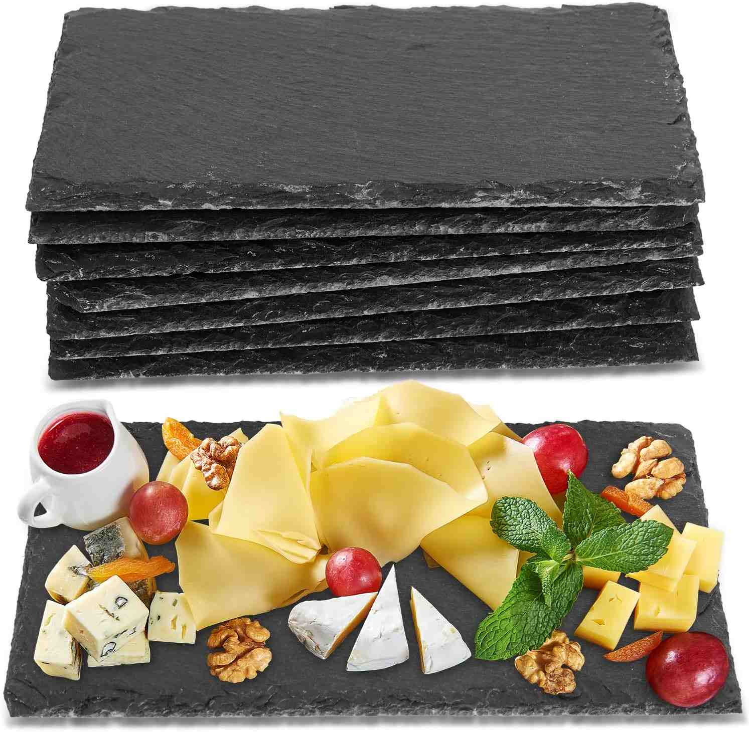 Erweicet 15 Pack Black Charcuterie Board