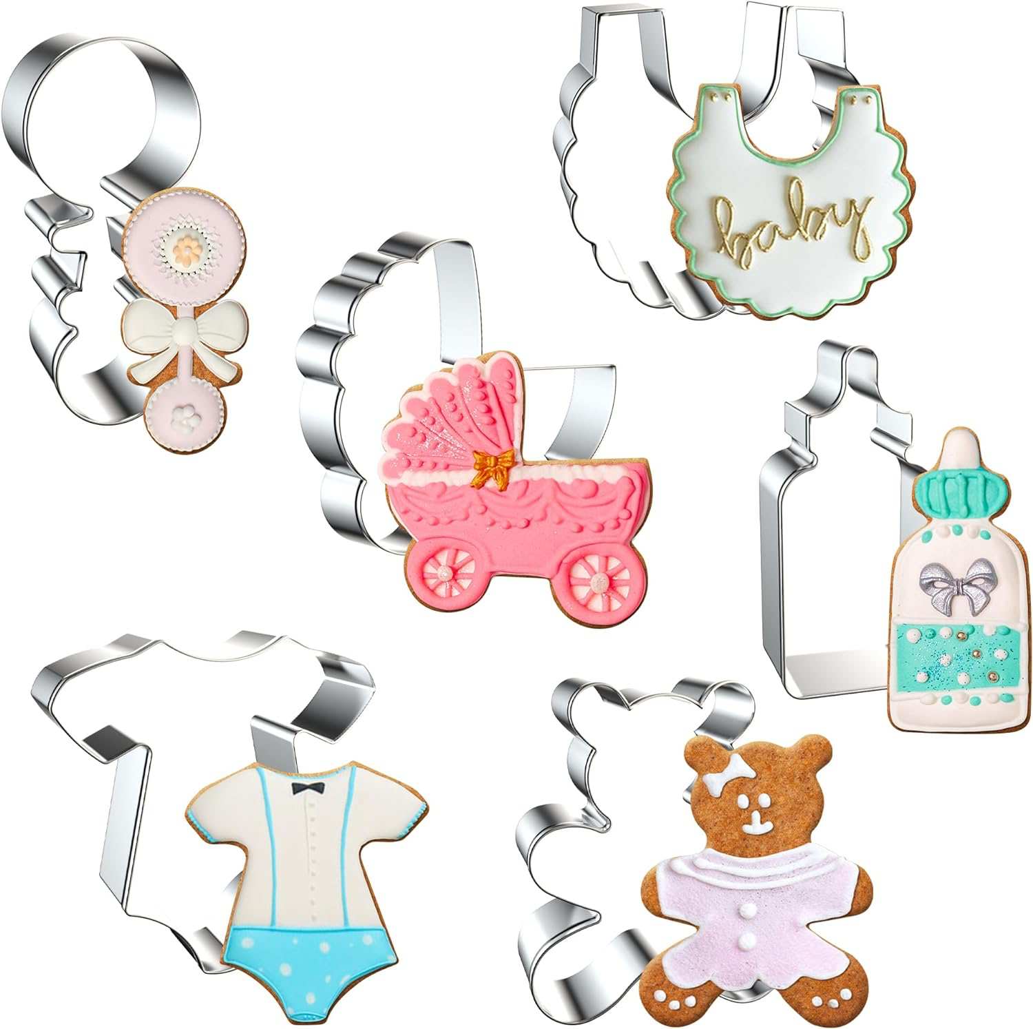 FUSOTO Baby Shower Cookie Cutters Set