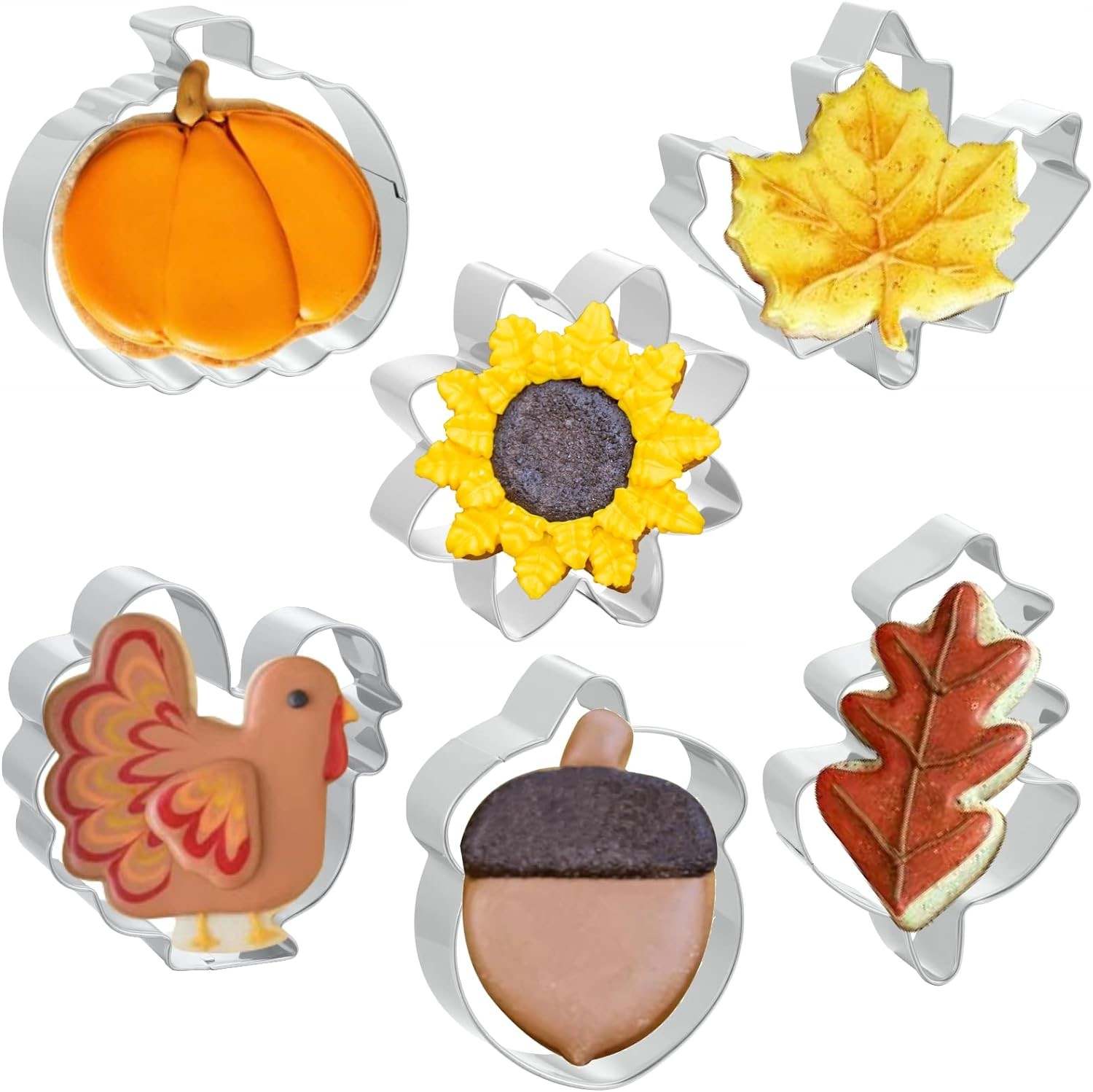 Fall Cookie Cutters | 7 Best Options of 2024 10 JOB JOL Fall Thanksgiving Cookie Cutters