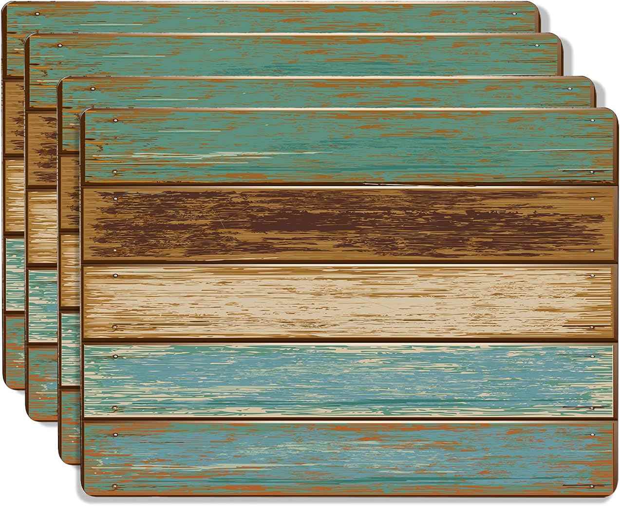 LANEABUY Thick Rectangle Cork Placemats