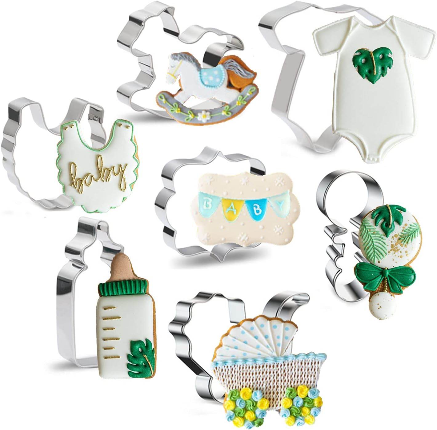 Moleou Baby Shower Cookie Cutter Set