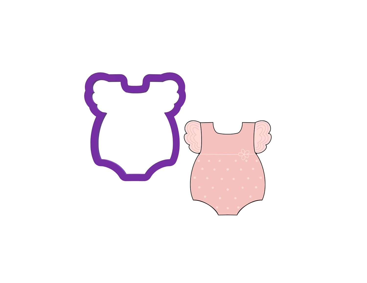 My Sweet Cuts Ruffle Onesie Cookie Cutter
