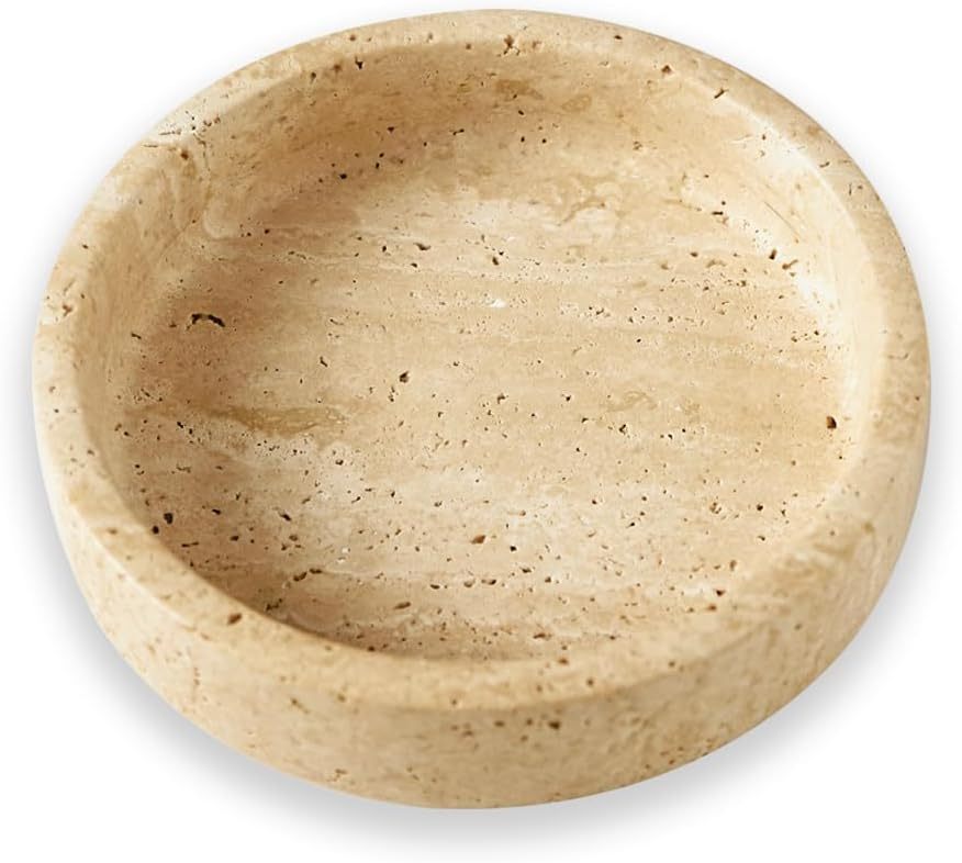 PHINILUX 100% Travertine Wine Bottle Coaster
