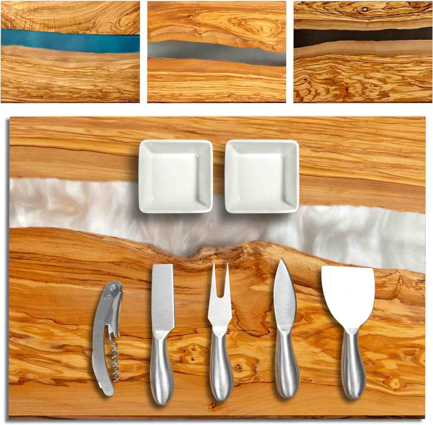 Parkway Home Handcrafted Olive Wood Charcuterie Board