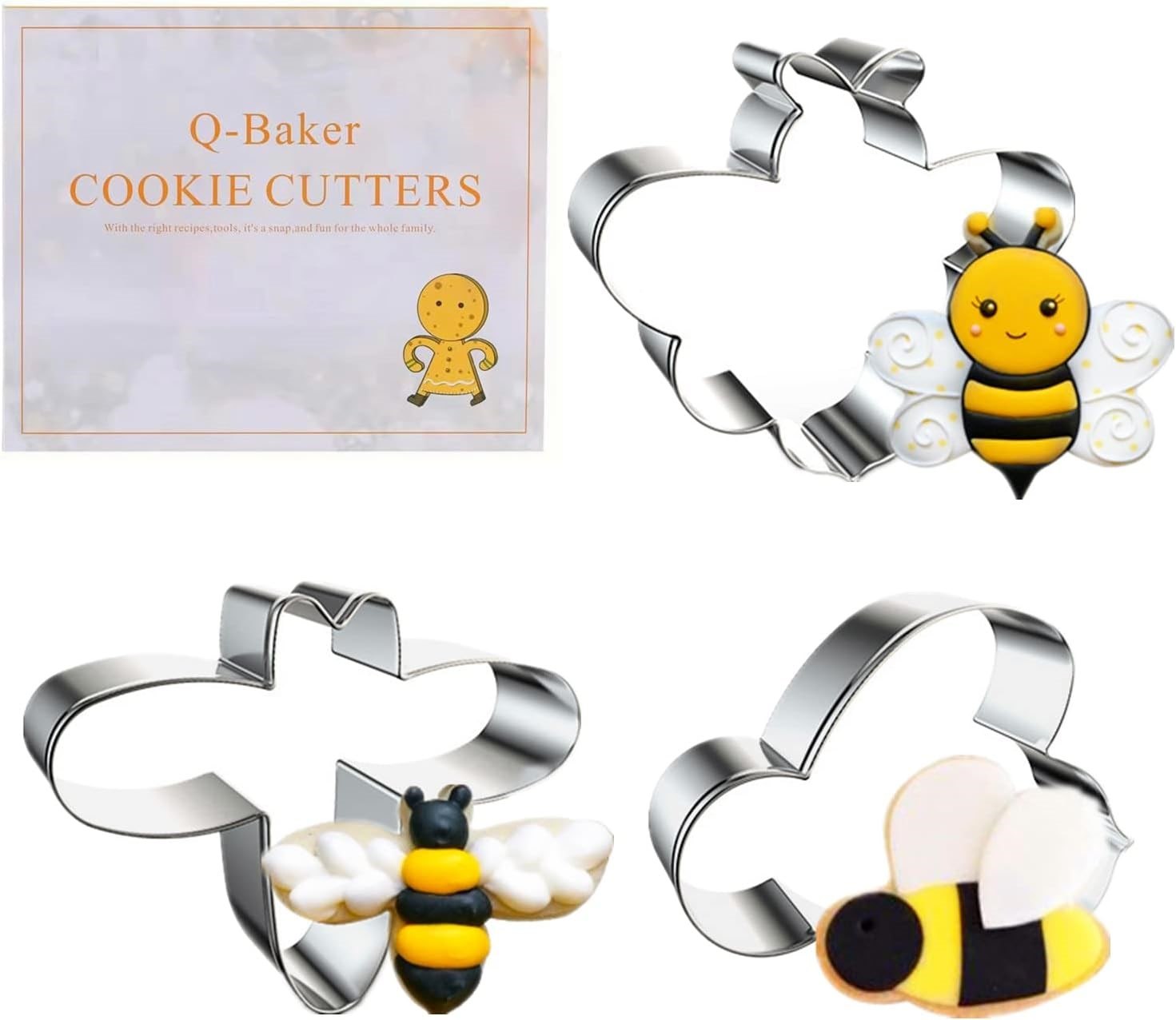 Q-BAKER Bee Cookie Cutters