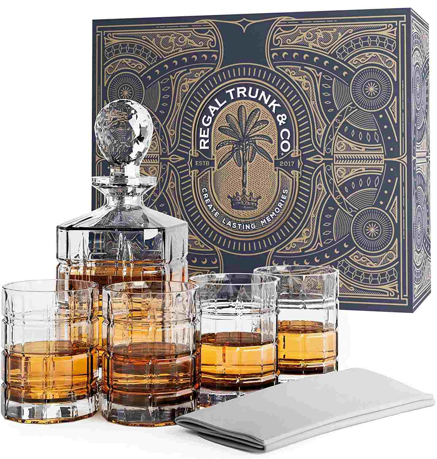 Regal Trunk & Co Crystal Decanter Set