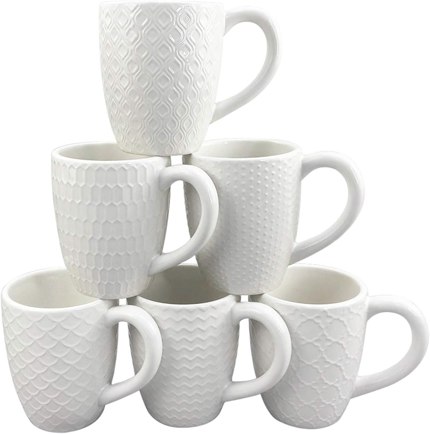 Schliersee White Ceramic Coffee Cups set