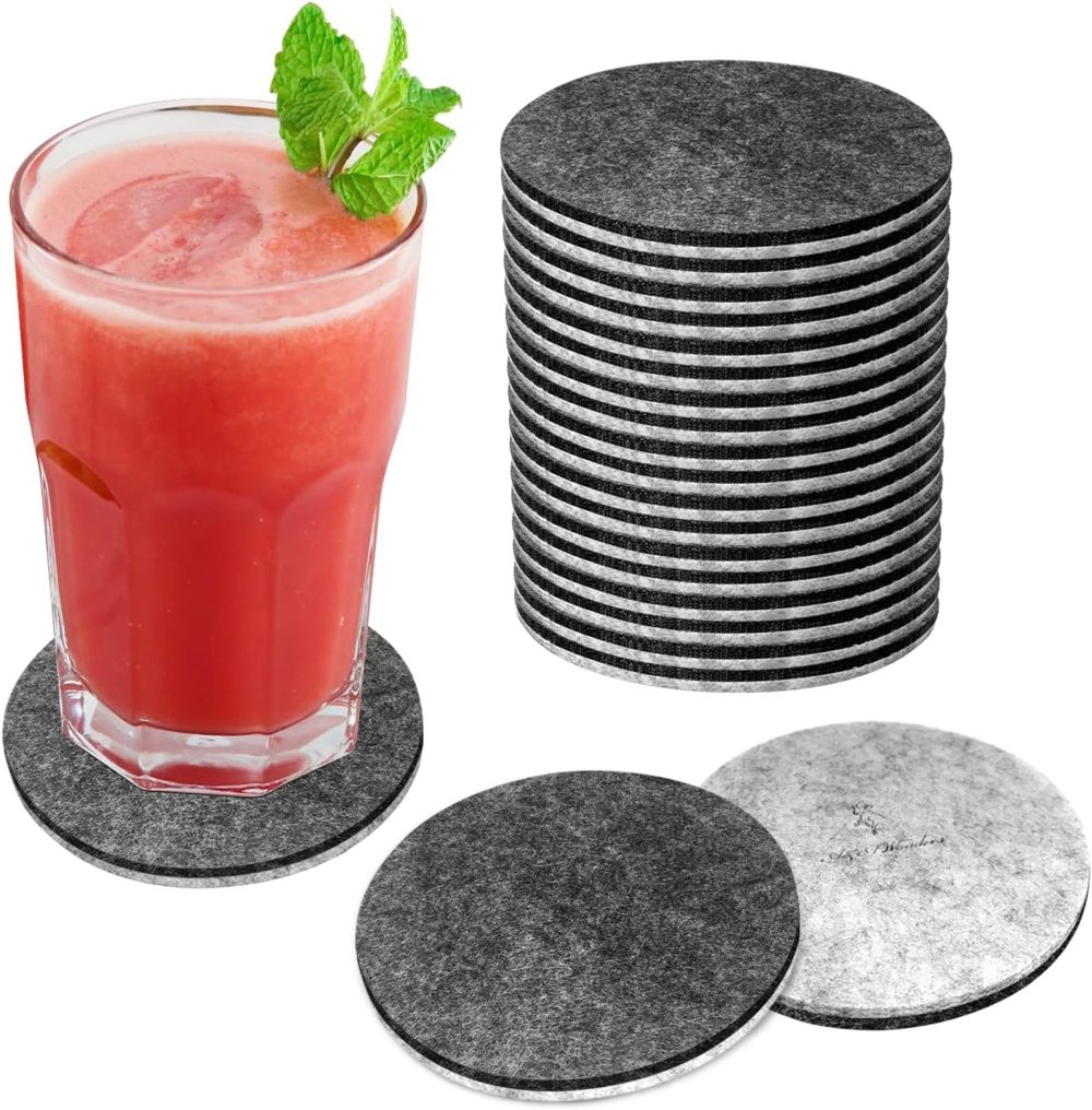 a&a wonders felt coasters - anti-slip
