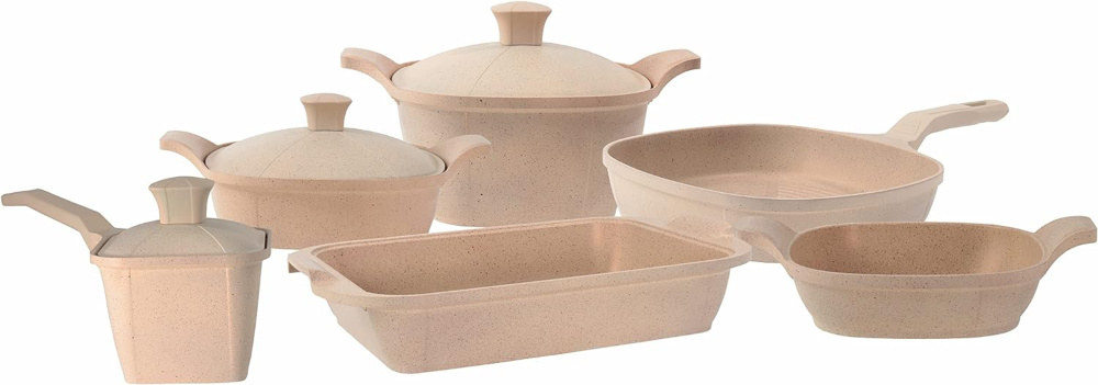 Cast Aluminum Cookware | 7 Best Options of 2024 16 akdeniz luxury cookware set - premium feel