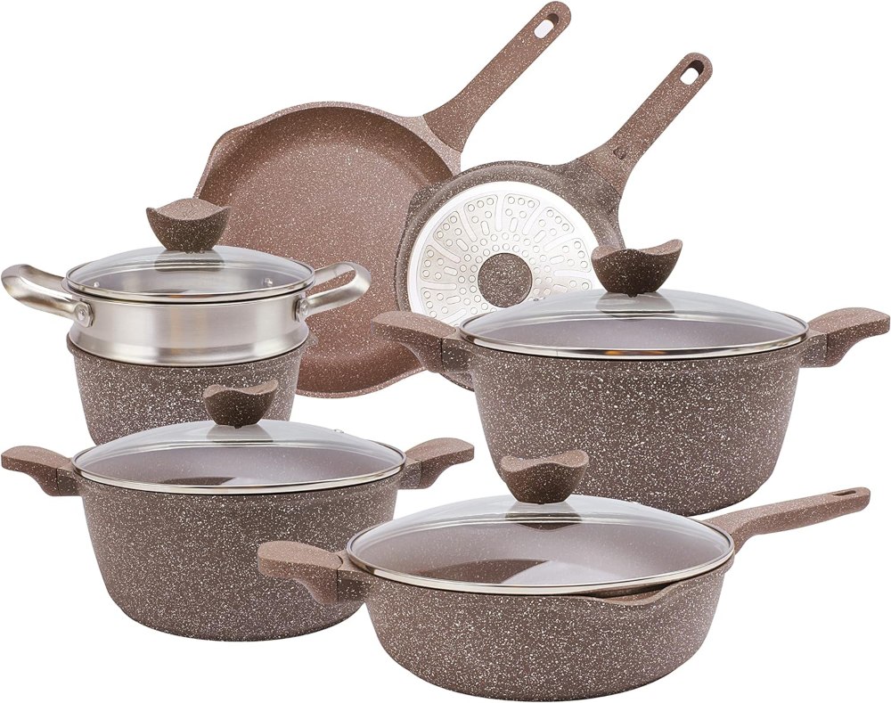 Cast Aluminum Cookware | 7 Best Options of 2024 6 country kitchen nonstick cookware sets - our top pick