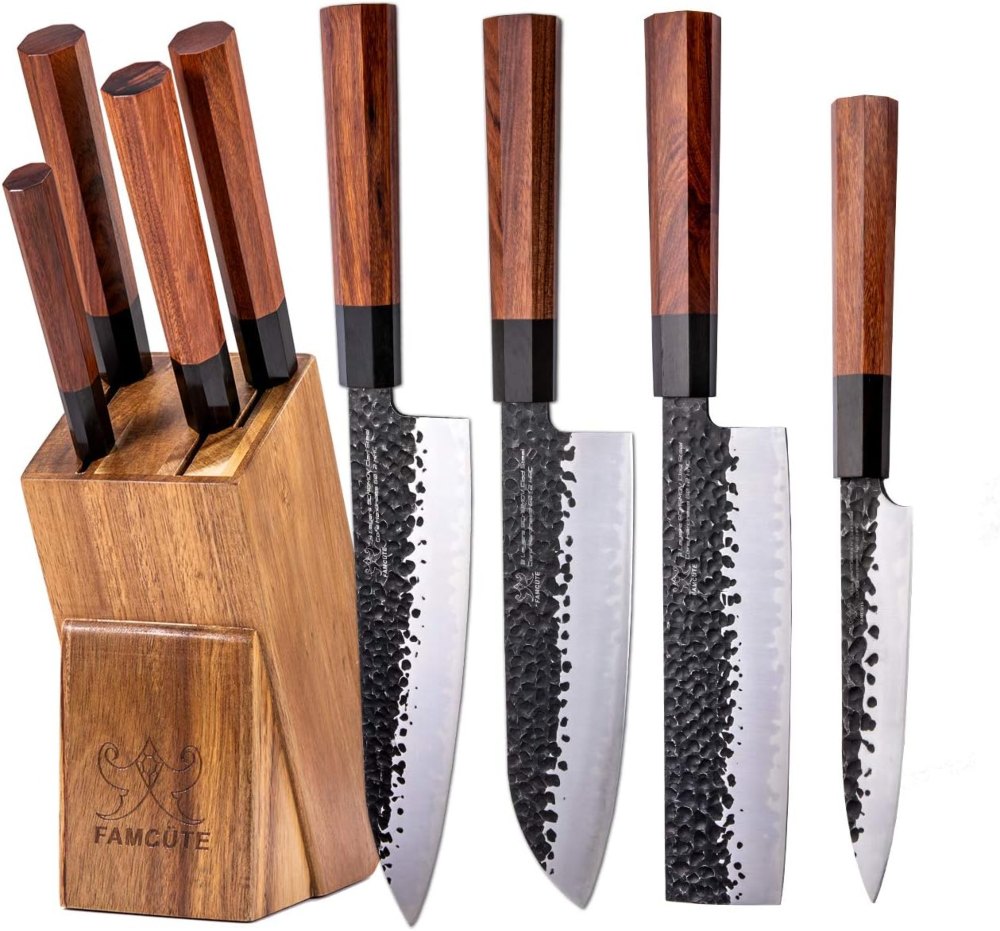 famcute japanese chef knife - comfortable grip