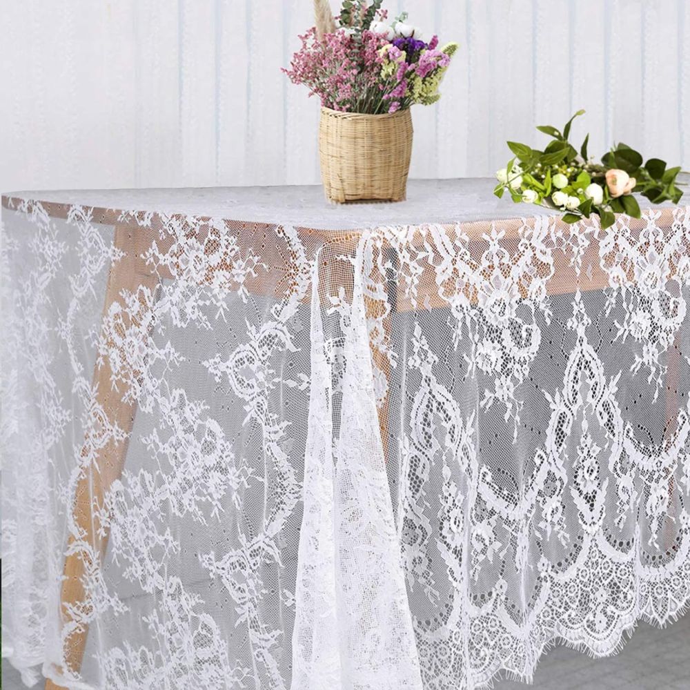 fowecelt white lace tablecloth - best value