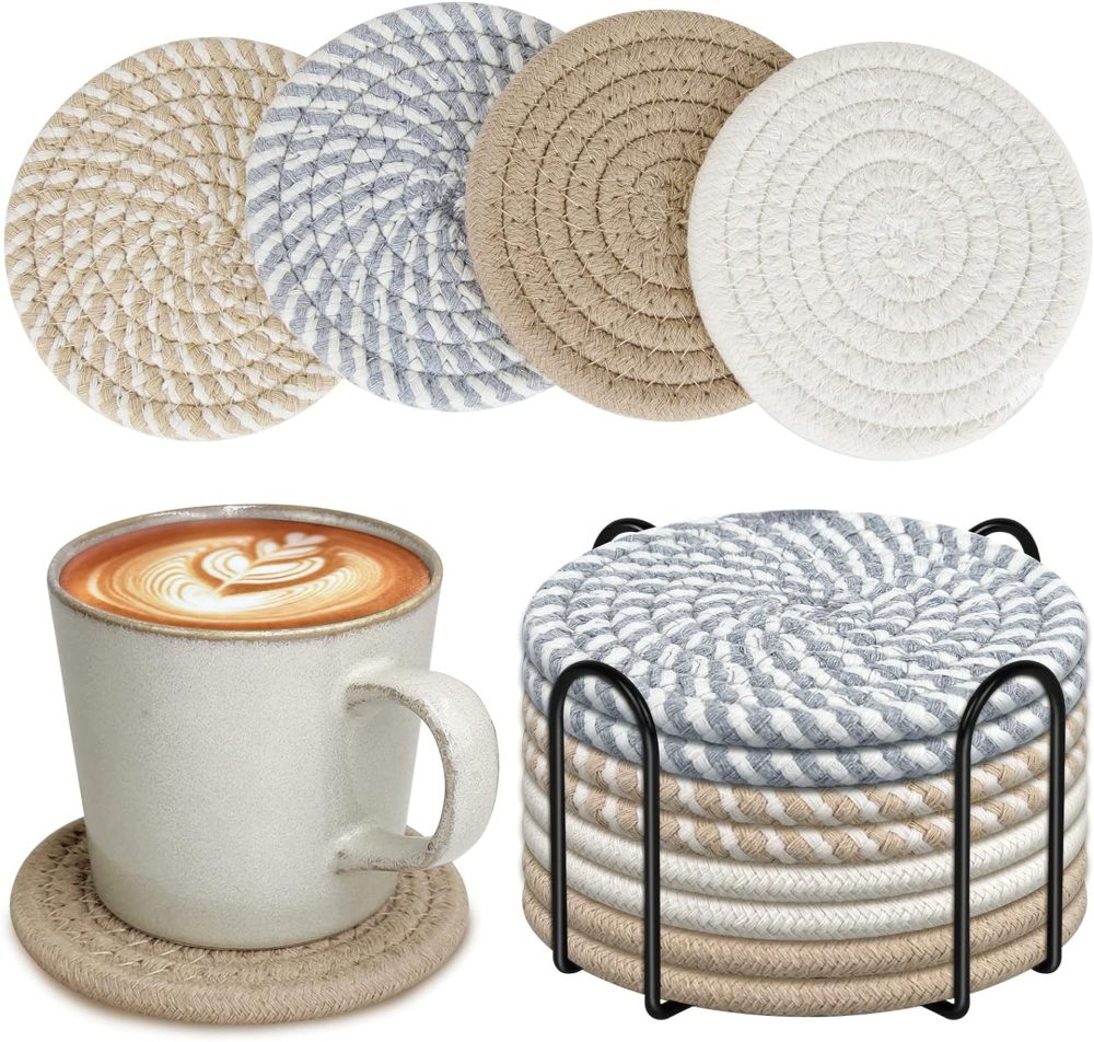 fuyihgl absorbent coasters for drinks - best value