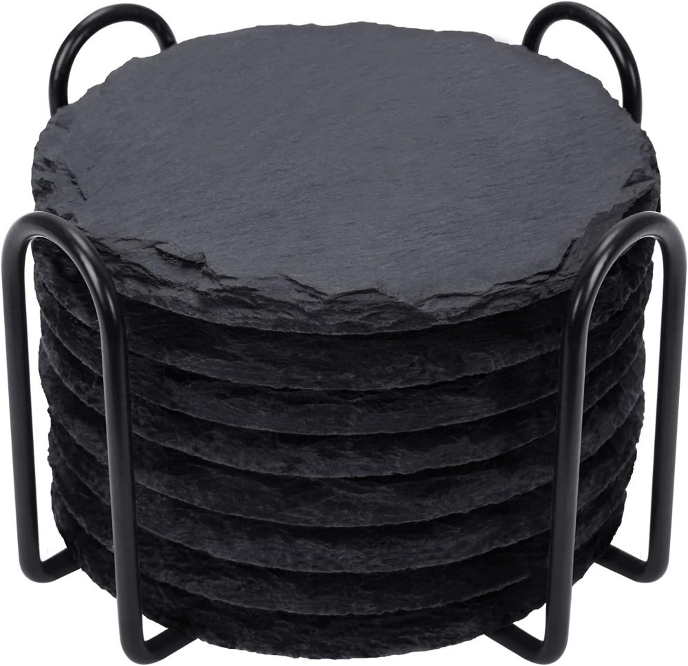 goh dodd slate drink coasters - non-slip pads