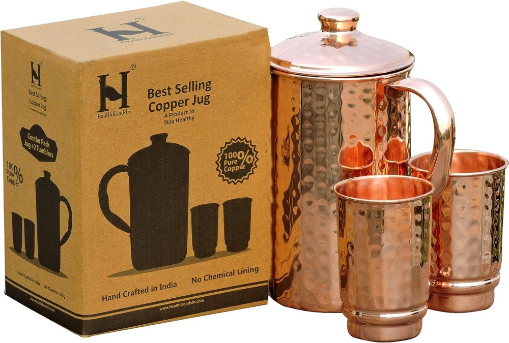 healthgoodsin pure copper pitcher - our top pick