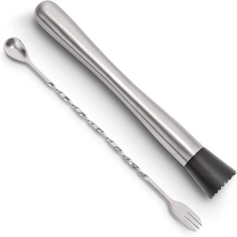 hiware cocktail muddler and mixing spoon - runner up