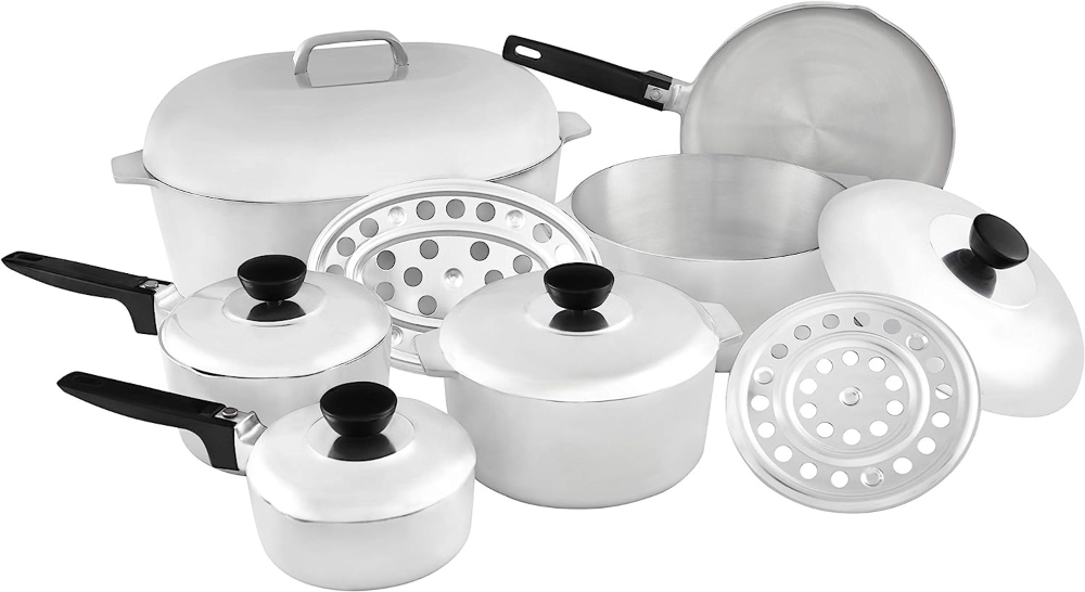 Cast Aluminum Cookware | 7 Best Options of 2024 10 imusa usa heavy duty cookware set - durable