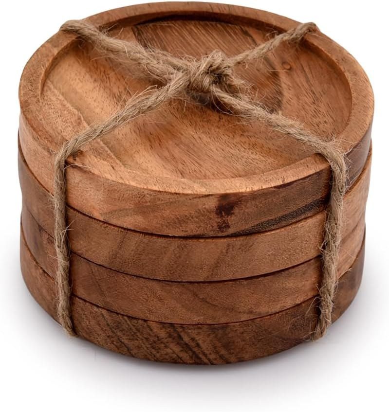 kaizen casa wooden coasters set - runner up