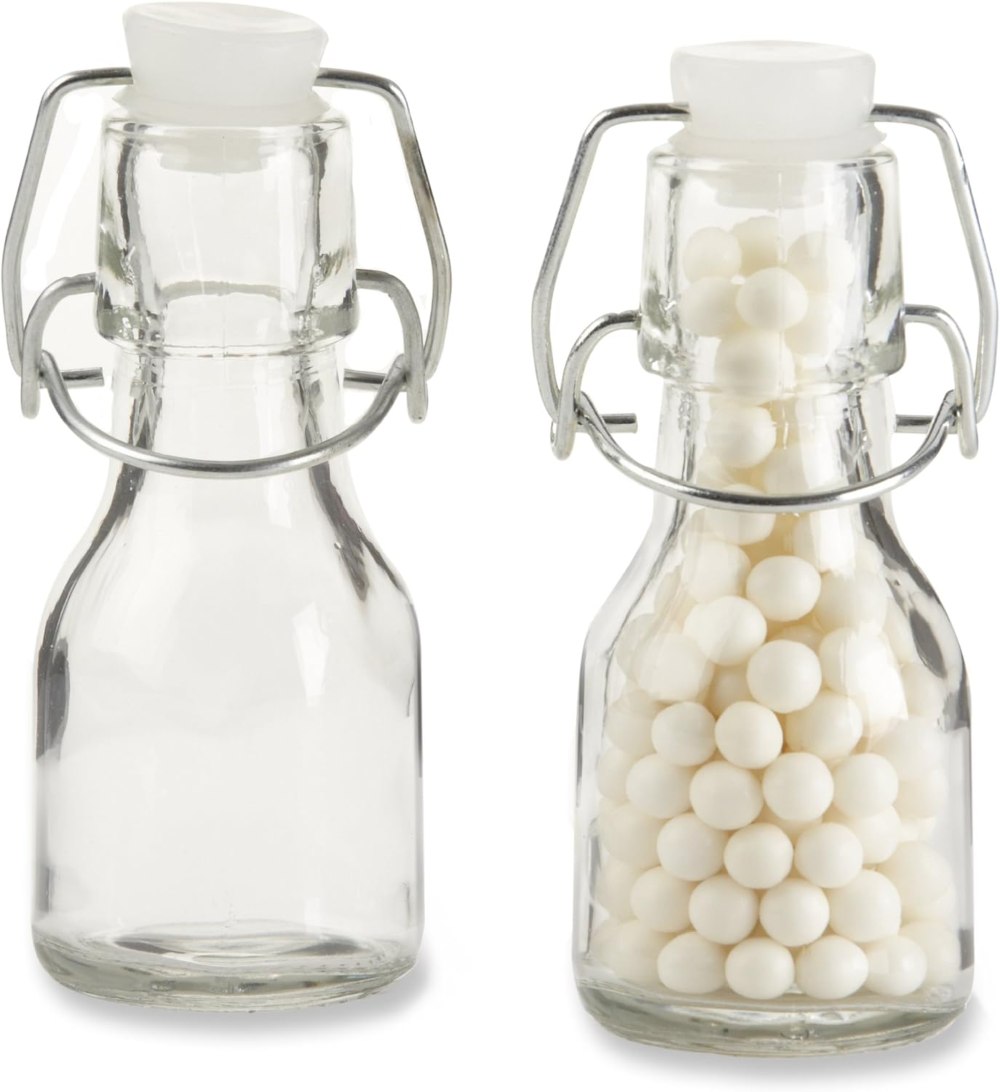 kate aspen mini glass bottle - sturdy and safe
