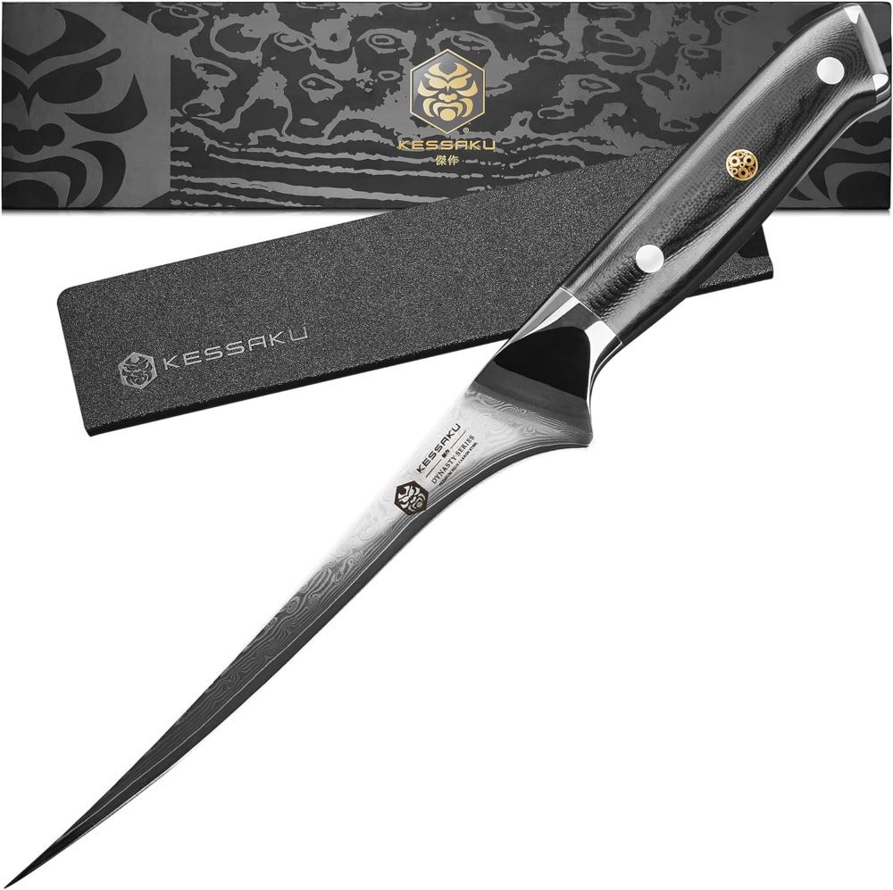 kessaku damascus fillet knife - great design