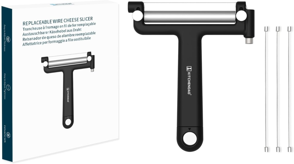 kitchendao adjustable wire cheese slicer - tightness adjustable