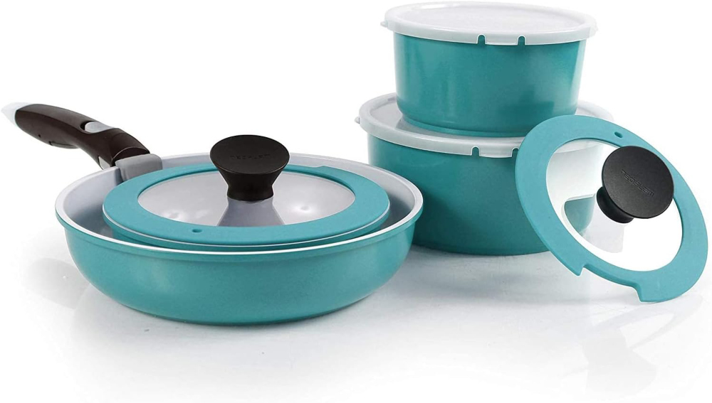 Cast Aluminum Cookware | 7 Best Options of 2024 8 neoflam midas plus cookware set - runner up