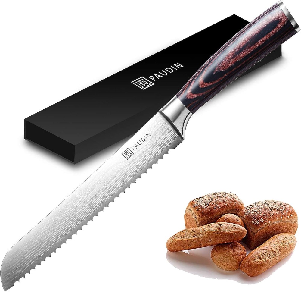 paudin bread knife - ergonomic design