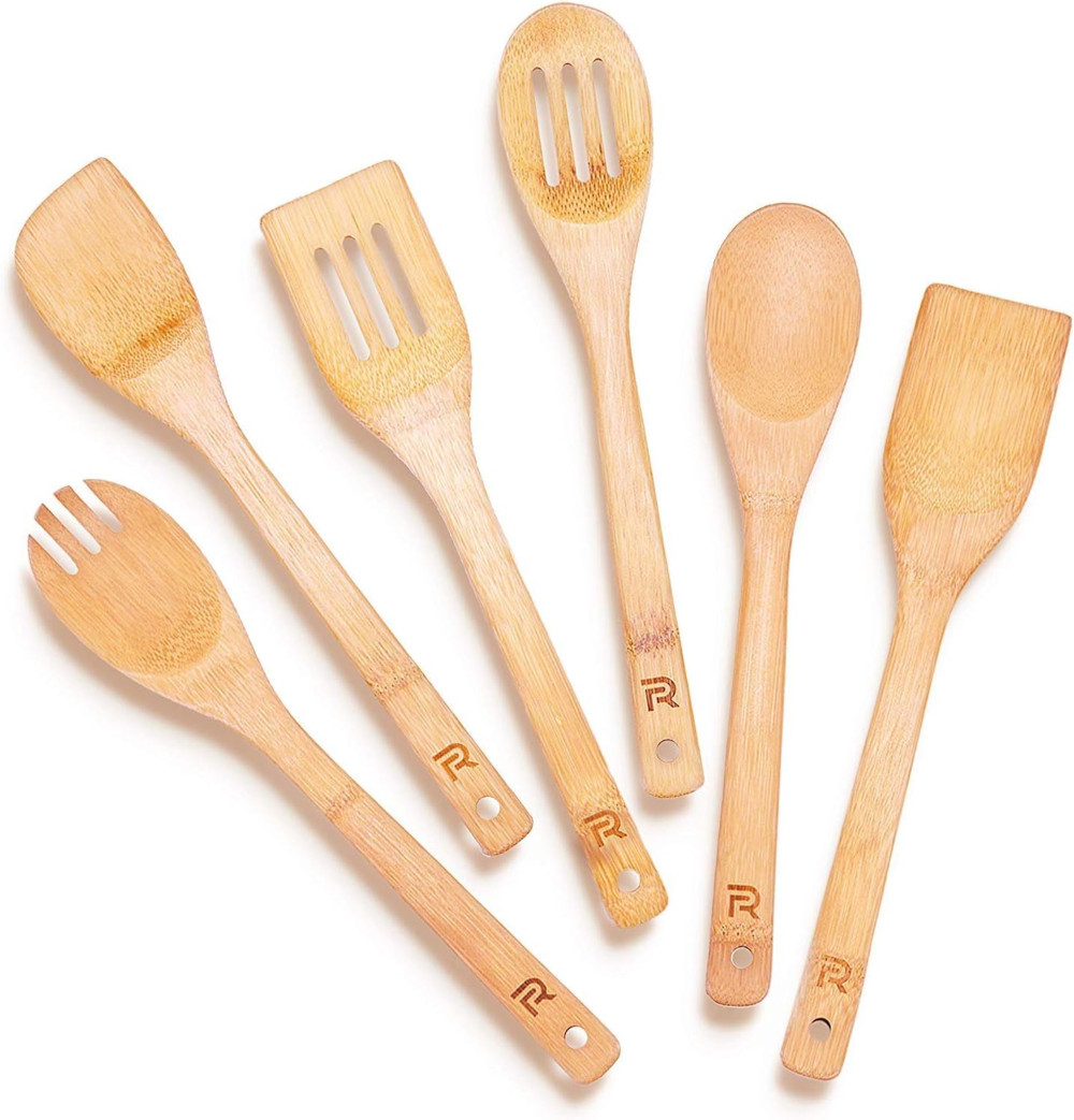 riveira bamboo wooden kitchen utensils - our top pick