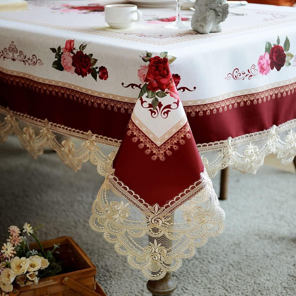 sutavia lace embroidered tablecloth - great design