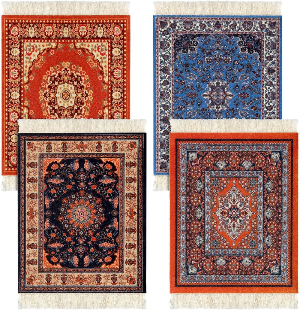 tatuo rug table coasters - dry quickly