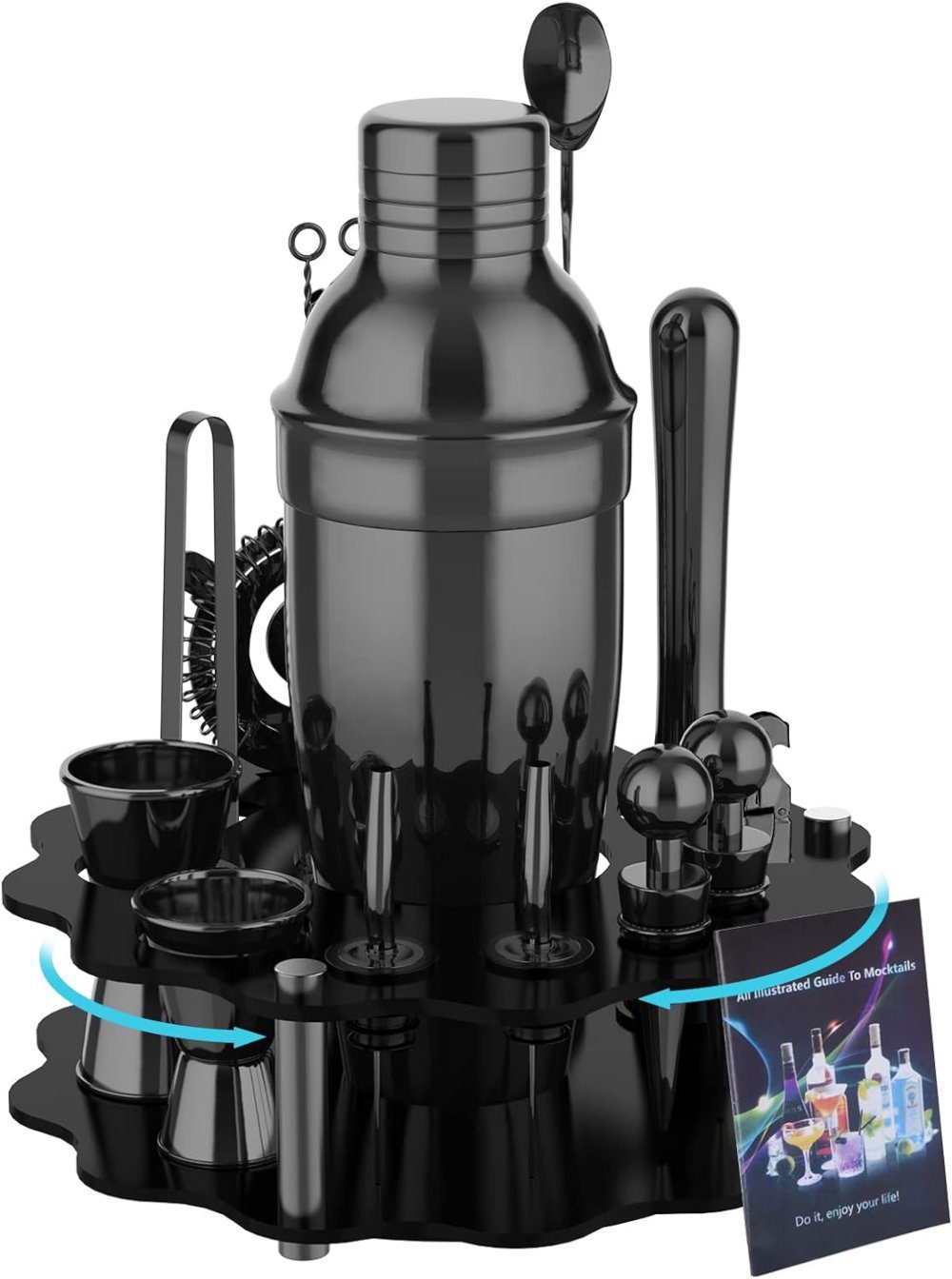 vabaso 20 piece cocktail shaker set - best for beginners