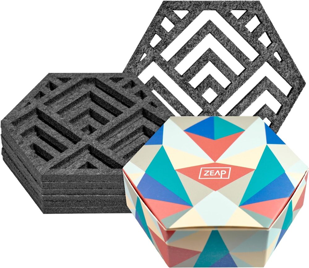 zeap felt coasters - great design