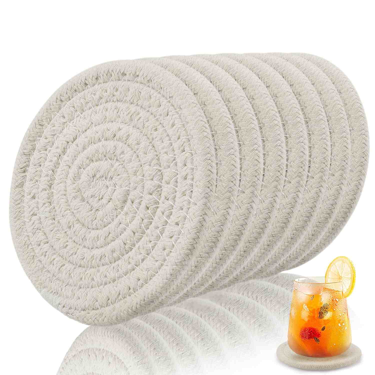 ANPHSIN Woven Drink Coasters