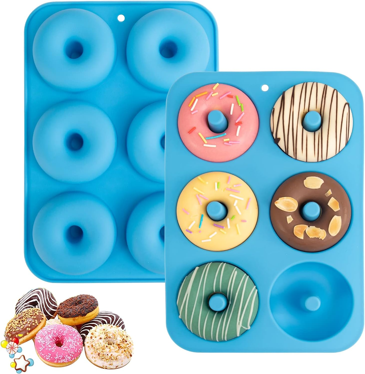 Aichoof Silicone Donut Mold