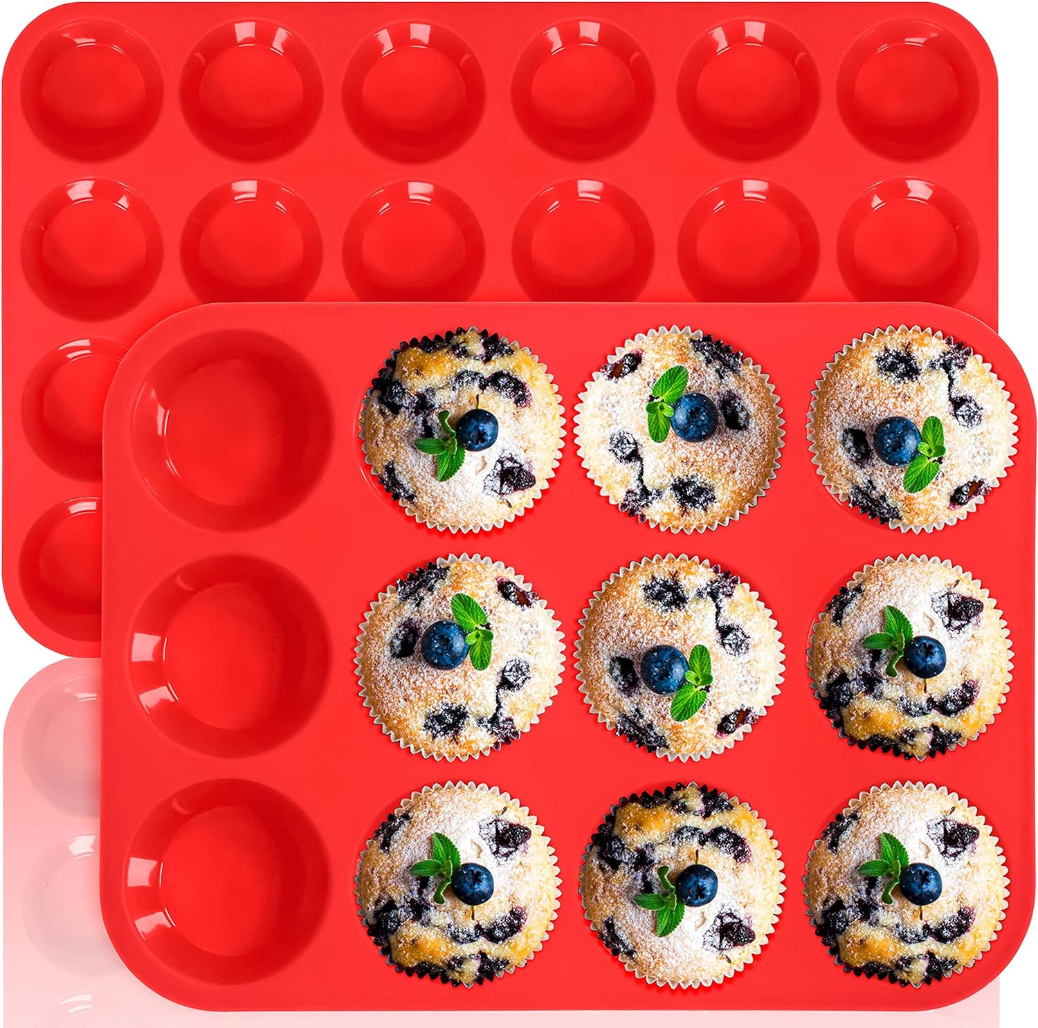 Anaeat Silicone Muffin Pan Set