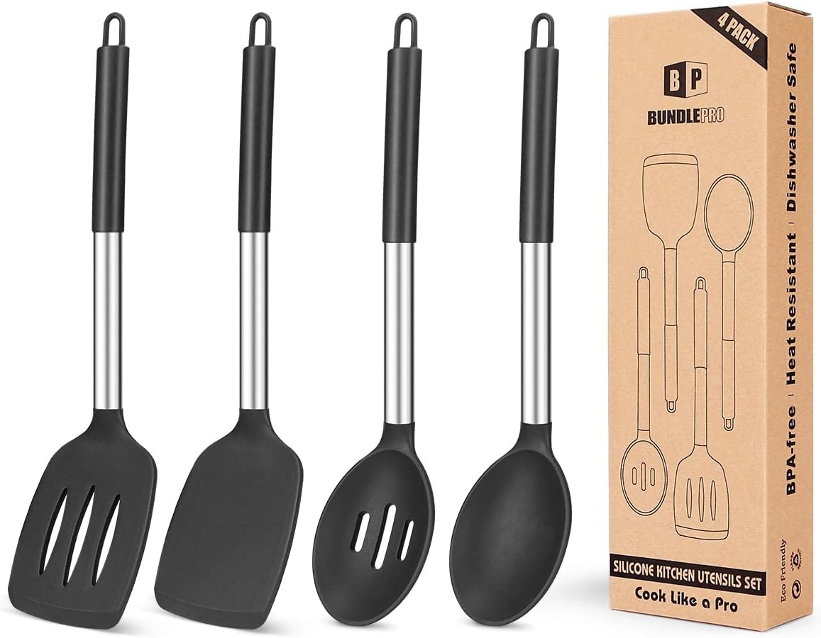 BUNDLEPRO Silicone Cooking Utensils
