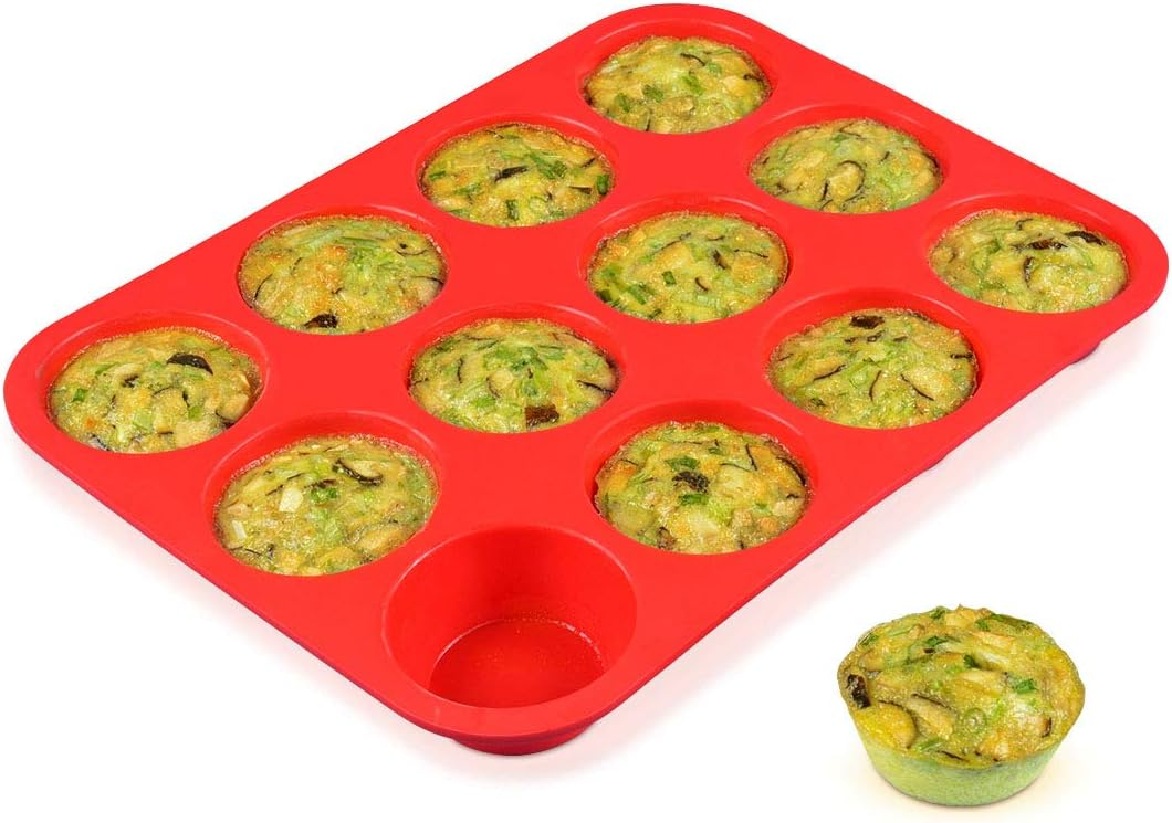 CAKETIME 12 Cups Silicone Mold