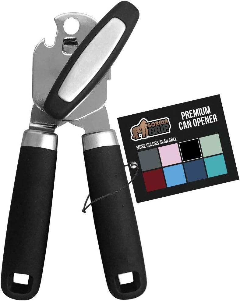 Can Opener | 5 Best Options of 2024 12 Gorilla Grip Heavy Duty Stainless Steel Can Opener