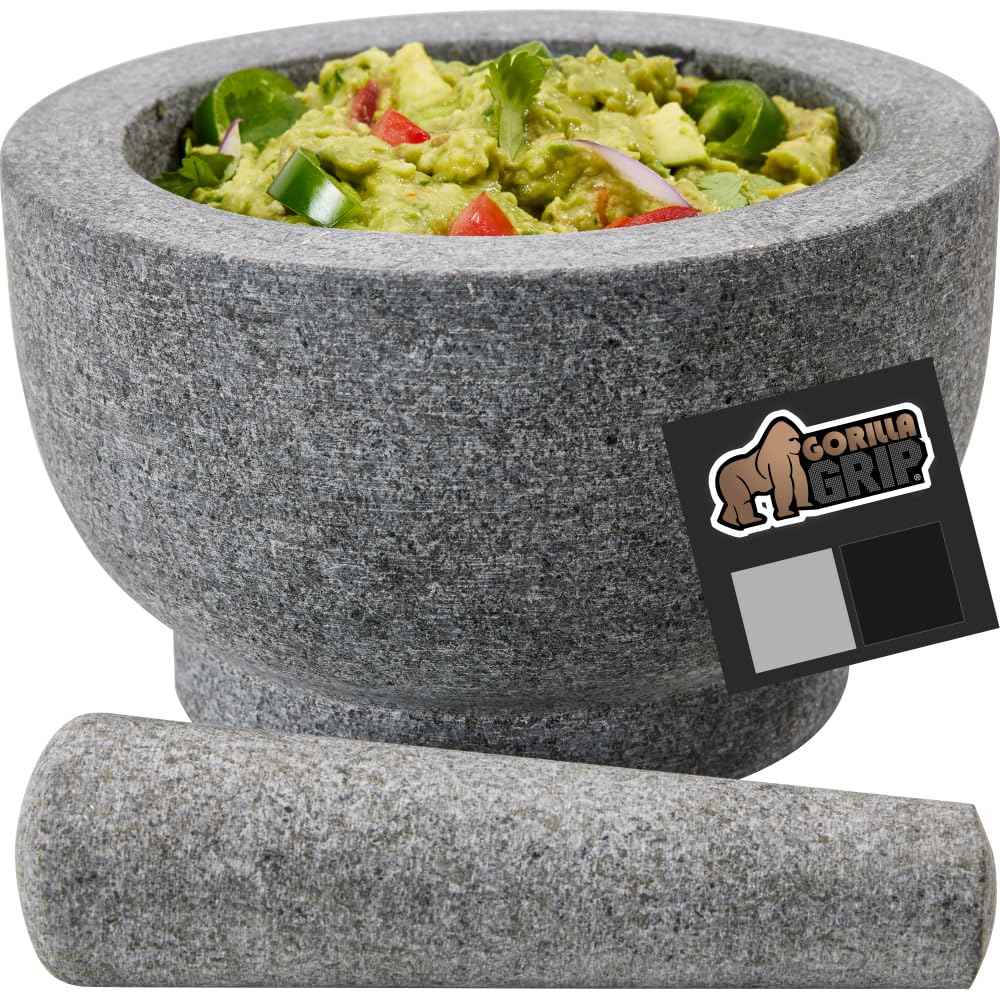 Gorilla Grip Slip Resistant Mortar and Pestle