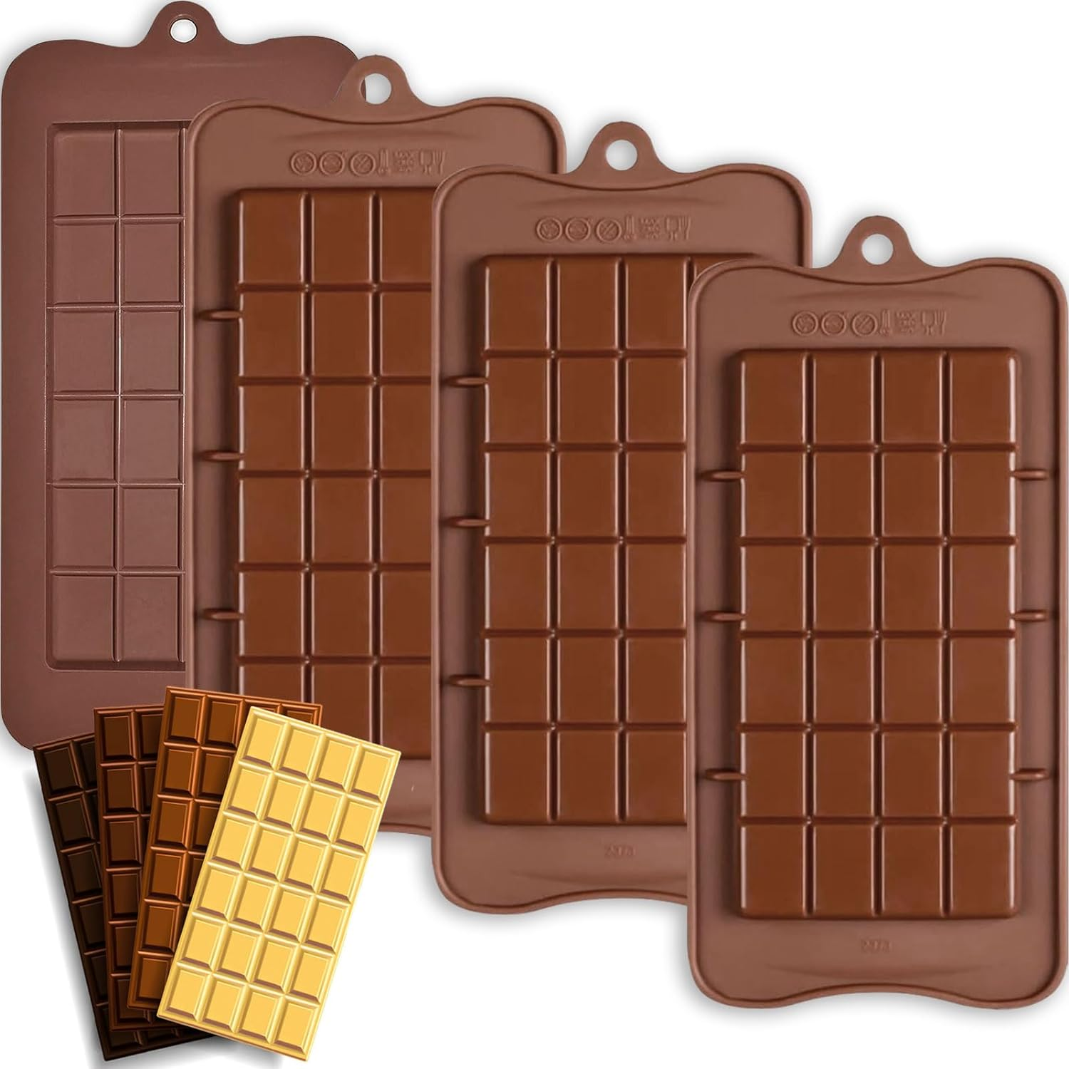 HKNMTT Chocolate Bar Molds Silicone