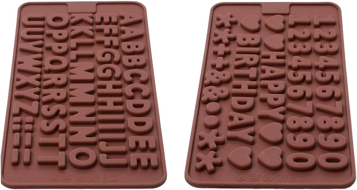 Inn Diary Silicone Letter and Number Chocolate Molds